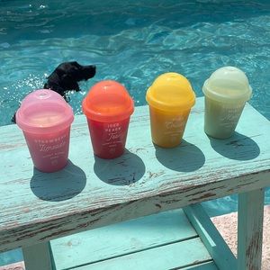 Set of Four Sips Summer Candles NWT